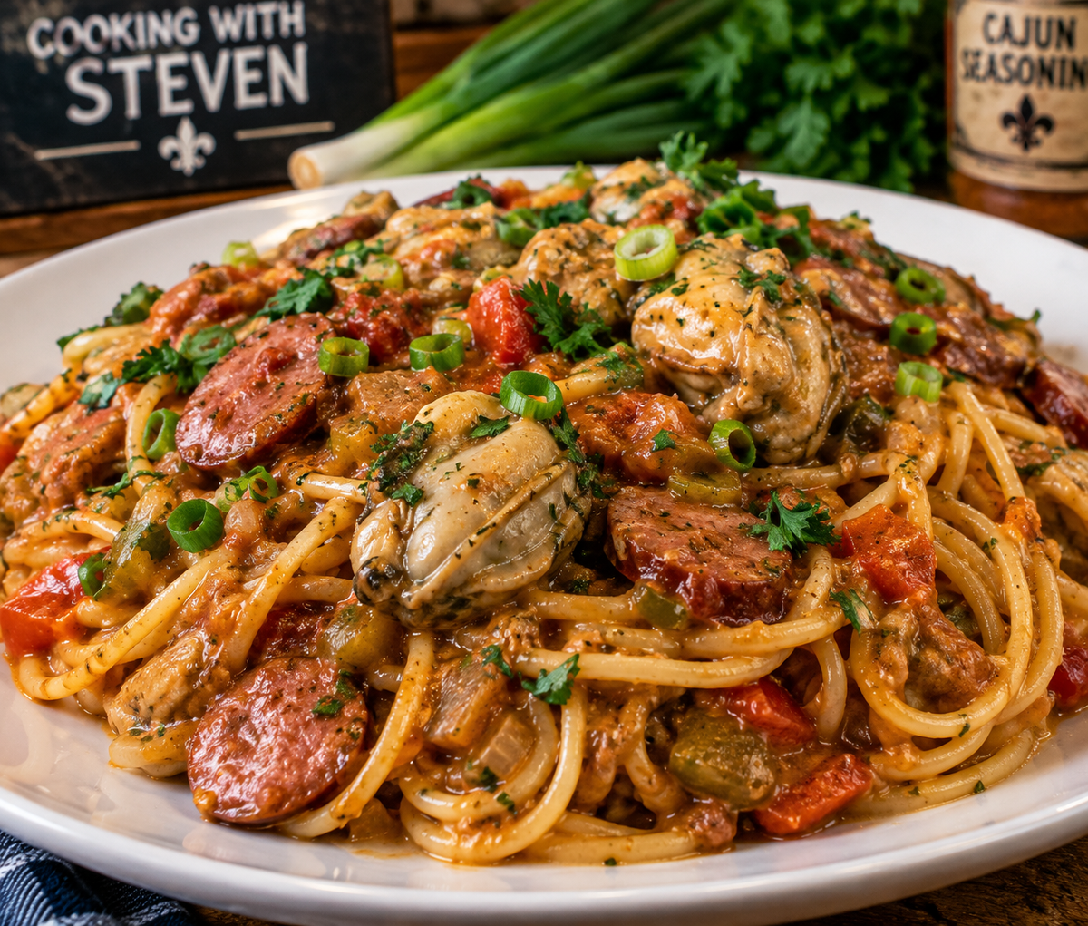 Cajun Oyster Spaghetti
